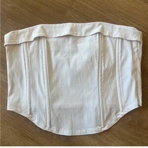 Glassons White strapless corset top